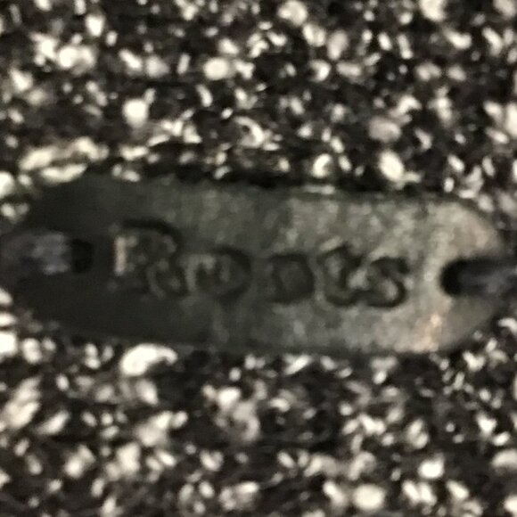 Roots Canada Black White Marled Knit Long Sleeve Cowl Neck Sweater Size XL - Picture 10 of 12